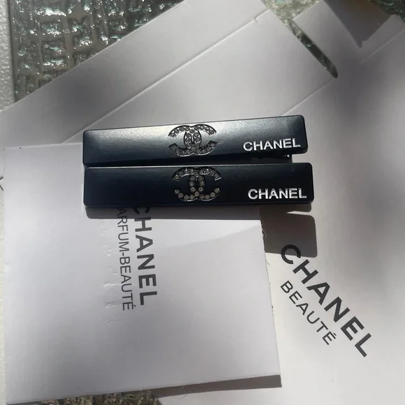 🌺New With Box Chanel Beauty Hair Clip Gift Set 2 Pcs Rare Item Black🌺 - Picture 11 of 13